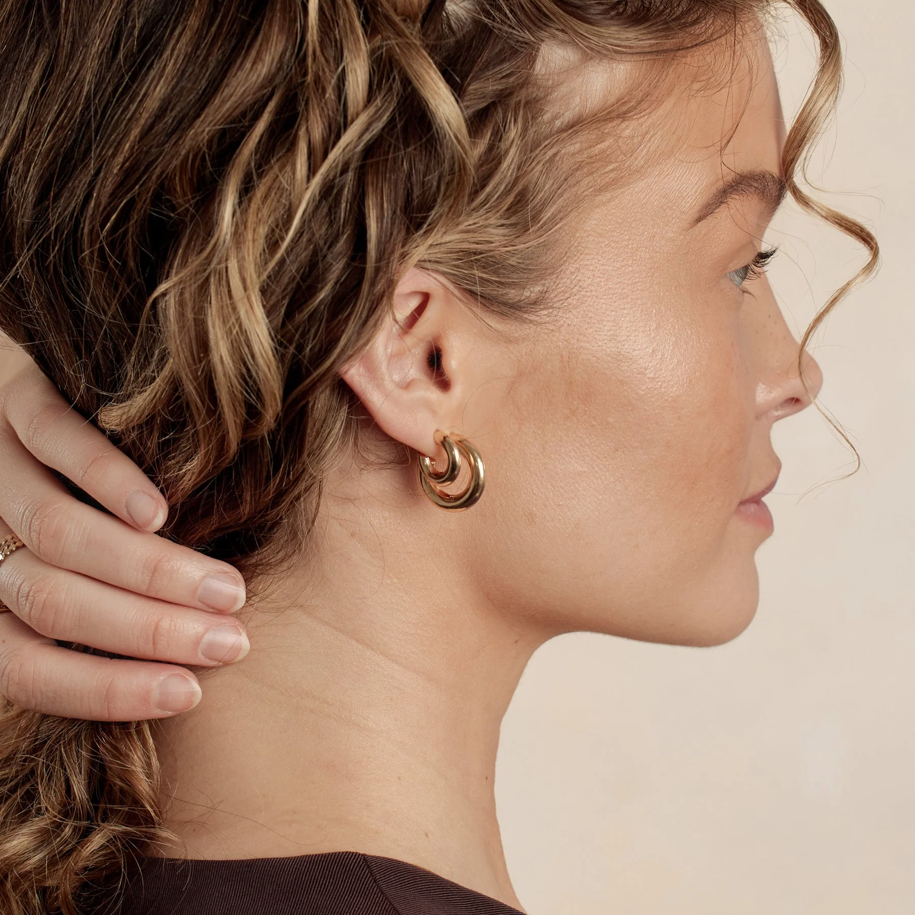 Gloss Hoop Earrings
