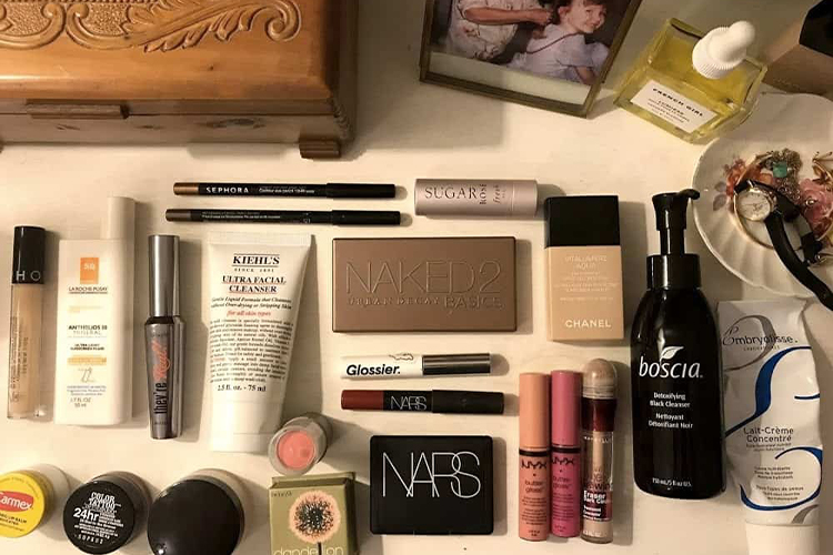 What’s in your traveling makeup pouch?