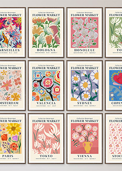 Flower Market Print Set