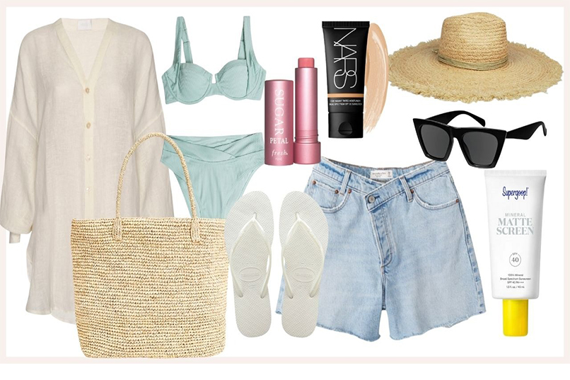 What to pack for a beach getaway.