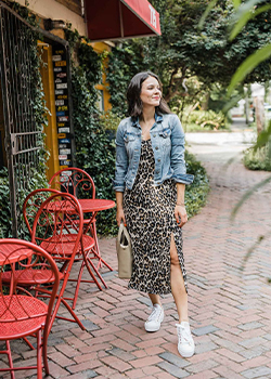 Denim Jacket and Midi Dress