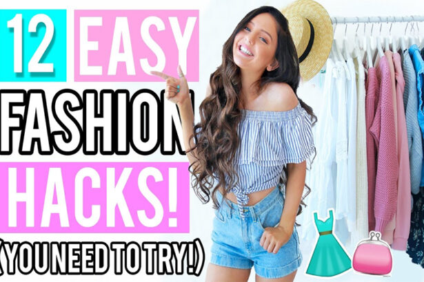Testing trending fashion hacks.