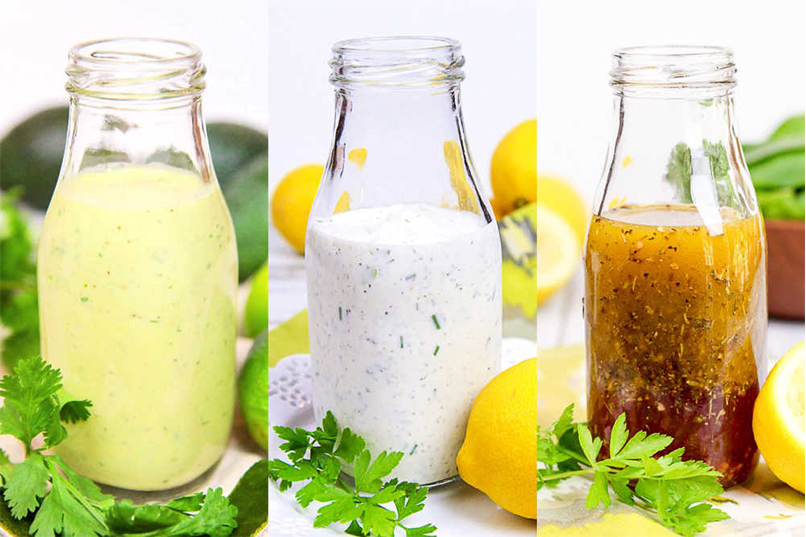 Salad dressings that taste awesome.