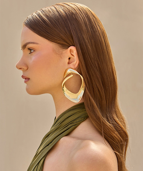 4. Sculptural Earrings